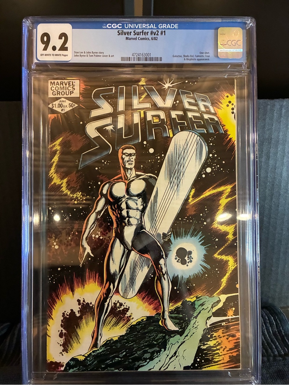 Silver Surfer Vol2 #1 issue CGC graded 9.2